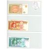 Image 1 : Lot of 3 Mongolia. 1993 1 Tugrik, 5 Tugrik & 10 Tugrik. Uncirculated.