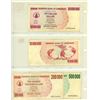 Image 2 : Lot of 4 Zimbabwe hyper-inflation notes. 2008 50 Million Dollars, 10 Million Dollars, 500 Thousand D