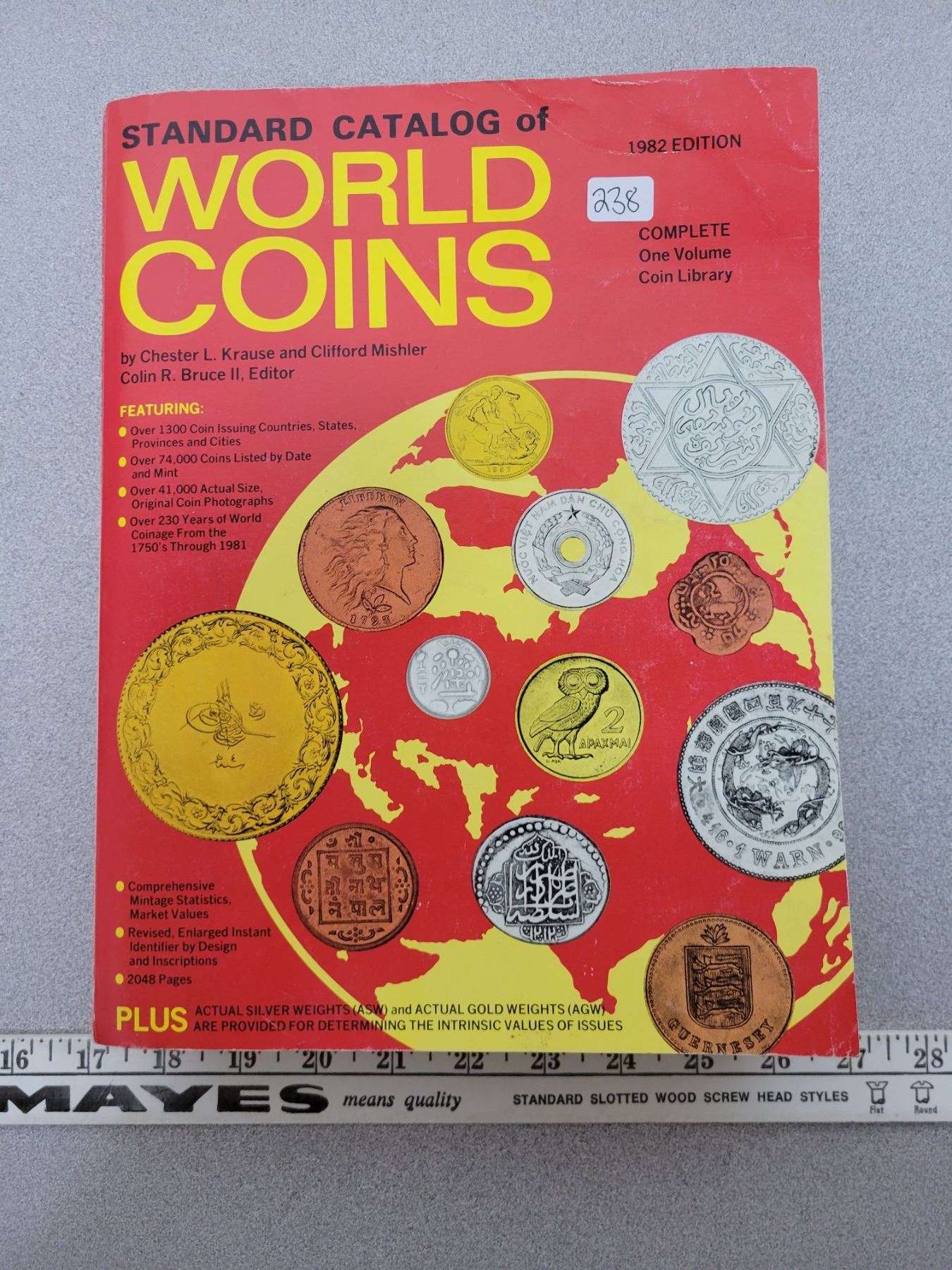 Standard Catalog of World Coins 1982 Edition. Complete One Volume Coin