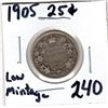 Image 1 : 1905 25 CENTS
