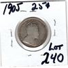 Image 2 : 1905 25 CENTS