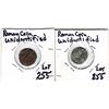 Image 2 : 2 UNIDENTIFIED ROMAN COINS
