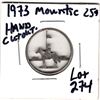 Image 2 : HAND CUTOUT 1973 25 CENTS