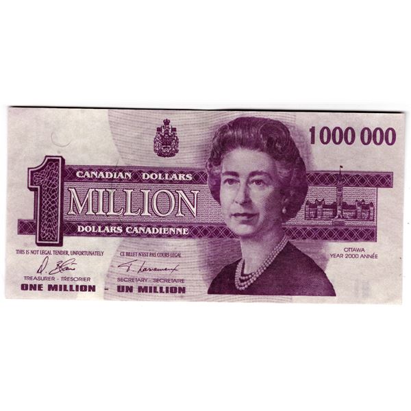 1,000,000 NOVELTY NOTE