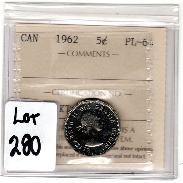 1962 PL 64 5 CENTS