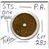 Image 1 : S.T.S ONE MEAL TOKEN PRINCE ALBERT SASK TRAINING SCHOOL