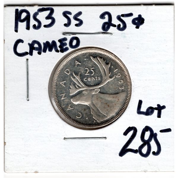1953SS CAMEO 25 CENTS