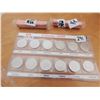 Image 1 : ROLL OF MAGNETIC AND NON-MAGNETIC 2011 1 CENTS & 1999 25 CENT SET