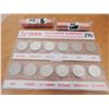Image 3 : ROLL OF MAGNETIC AND NON-MAGNETIC 2011 1 CENTS & 1999 25 CENT SET