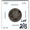 Image 1 : 1901 VICTORIAN 25 CENT