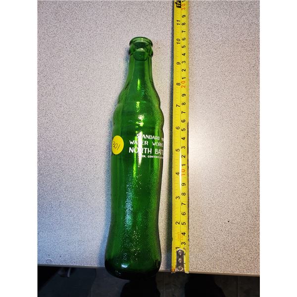 North Battleford standard mineral water works glass bottle