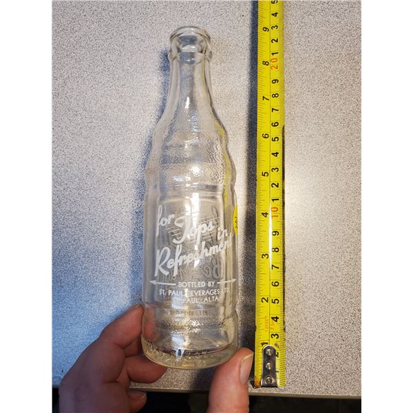 VINTAGE ST PAUL ALTA GLASS BOTTLE