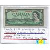Image 1 : Bank of Canada $1 Note -1954