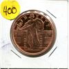 Image 1 : copper coin .999 & novelty (for display only) Fiji 2001 "1 oz" dollar