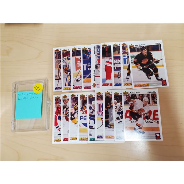 1 complete set of euro stars UD hockey