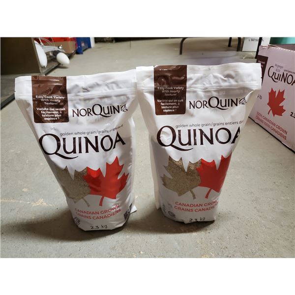 2 x 2.3KG bags quinoa BB. June 25 2022