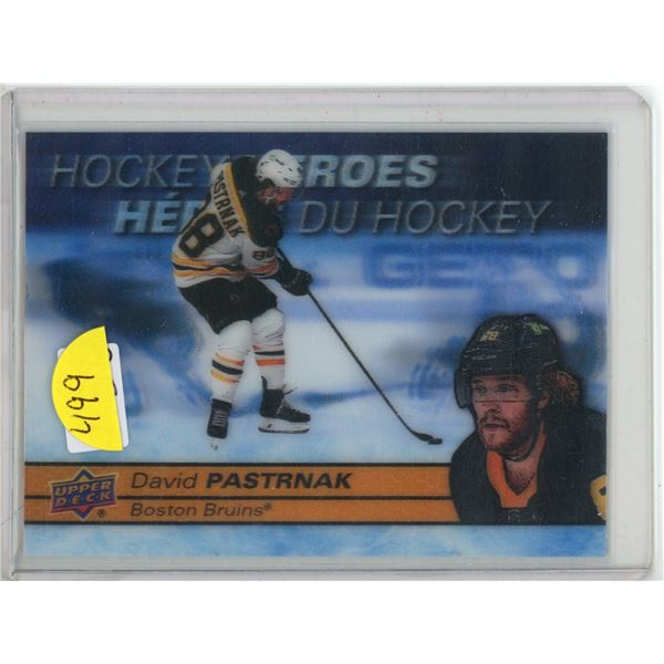 David Pastrnak Hockey Heroes  - Tim Hortons UD Hockey Card