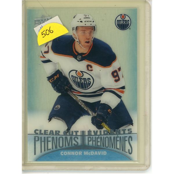 Clear Cut Phenoms Cpnnor McDavid - Tim Hortons UD Hockey Card