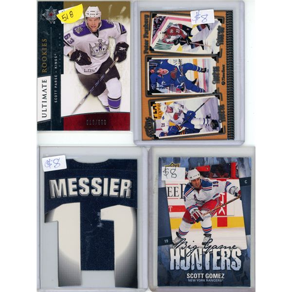 4 Specialty Hockey Cards - Semi-rare Cards