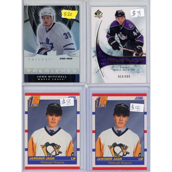 4 Specialty Hockey Cards - Semi-rare Cards