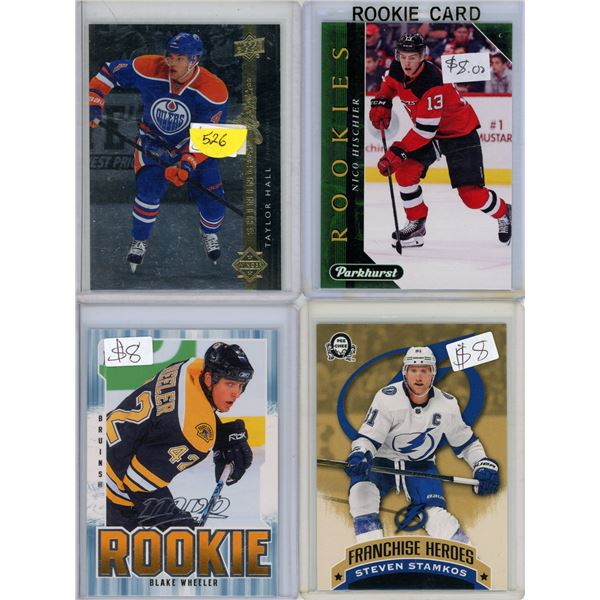 4 Specialty Hockey Cards - Semi-rare Cards