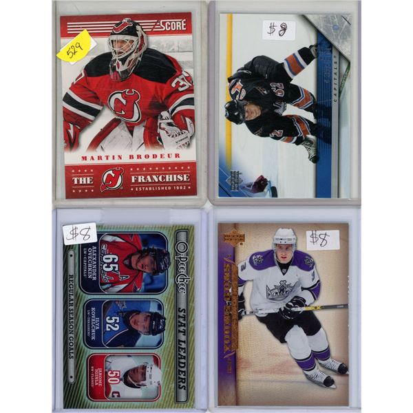 4 Specialty Hockey Cards - Semi-rare Cards