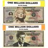 Image 1 : US Million Dollar Banknotes - John F. Kennedy & Marilyn Monroe