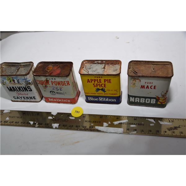 Spice tin lot