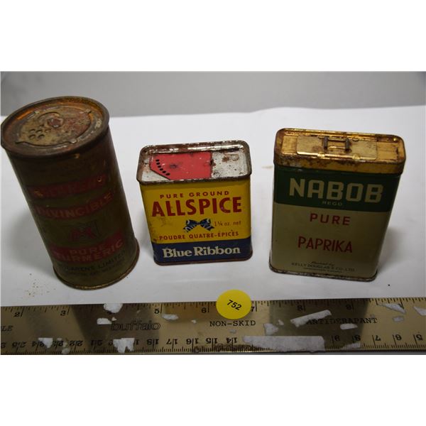 Spice tin lot