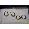 Image 2 : 2 Vintage NOS 10k Gold earrings