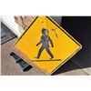 Image 1 : Crosswalk road sign