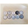 Image 2 : Lot of 10 silver Canada 10 cents