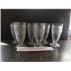 Image 1 : DEPRESSION GLASS, JEANETTE IRIS & HERRING BONE PATTERN 6 TUMBLERS