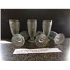 Image 2 : DEPRESSION GLASS, JEANETTE IRIS & HERRING BONE PATTERN 6 TUMBLERS