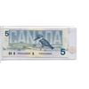 Image 2 : 1986 Bank of Canada $5 Note