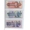 Image 1 : $2-$50 Bank of Canada Notes (1986,1989,1991,1988)