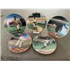 Image 1 : Lot of 5 Collectors Baseball Plates inc Ty Cobb Lou Gehrig
