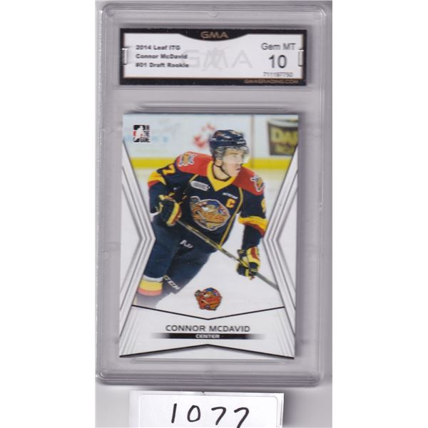 Graded Connor McDavid Junior Card  gem 10