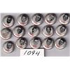 Image 1 : Rare 1964 15 CFL Saskatchewan Roughriders Coke Caps inc George Reed