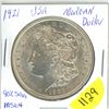 Image 1 : 1921; Morgan Dollar, 90% Silver; MS 64