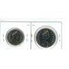 Image 2 : 1983; Set of 2 coins, Dollar and 50¢; MS-64 and MS-63 respectively