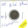 Image 1 : 1898; British 3 Pence 92.5 Silver Queen Victoria; Low mintage