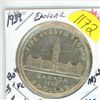 Image 1 : 1939; commemorative silver dollar; low mintage, MS-63 2nd Commemorative Dollar done to Honor King ge