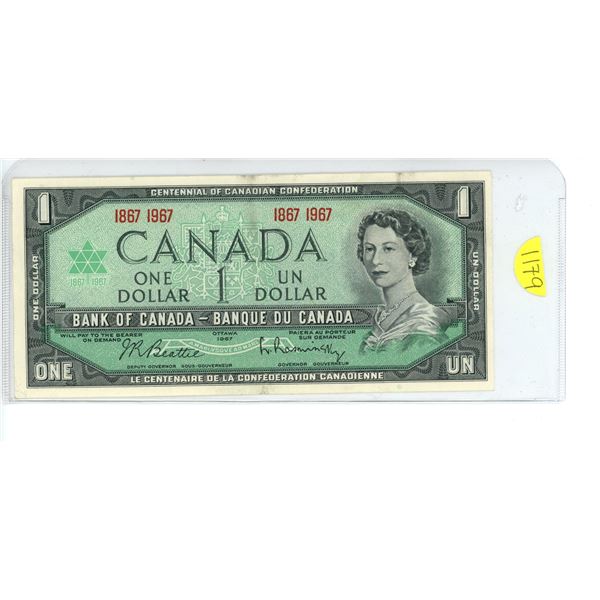 1967; $1- No serial # (1867-1967)