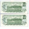 Image 2 : 1973; 2 sequential one dollar bills (SN BFA8892989 and SN BFA8892990)