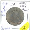 Image 1 : 1918; S Walking Liberty Half Dollar