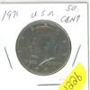 Image 1 : 1971; Kennedy 50¢ piece