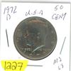 Image 1 : 1972; D Kennedy 50¢ piece MS-63
