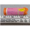 Image 1 : Mint roll of 2006 coloured breast cancer quarters