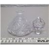 Image 3 : 1 Glass decanter (Flower & Leaf design)